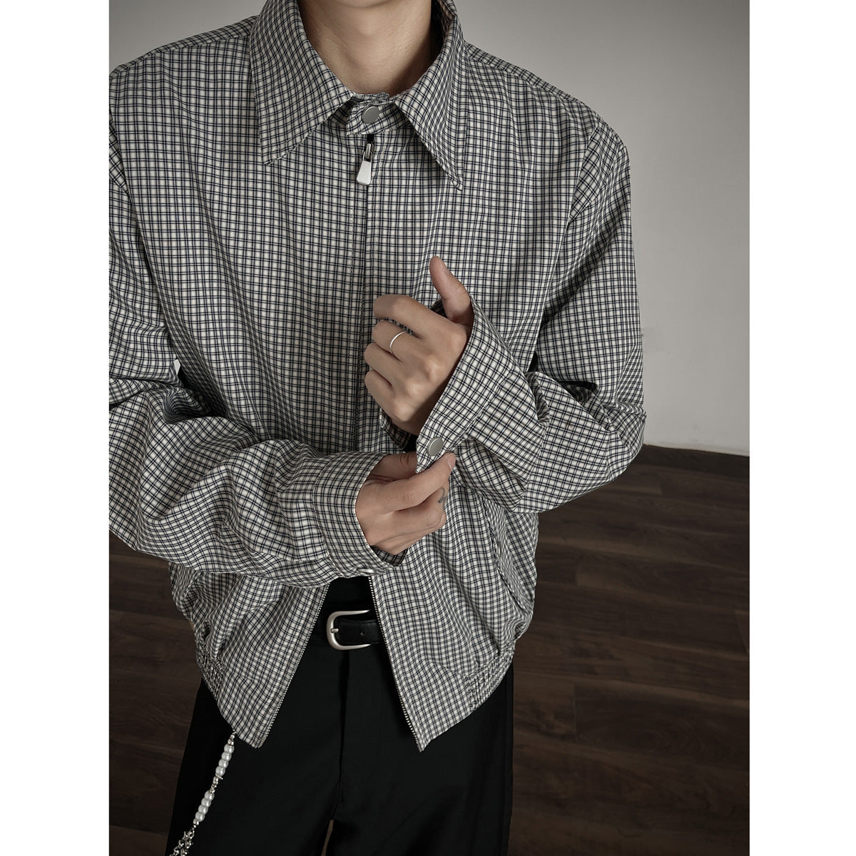 Retro Plaid Short Jacket