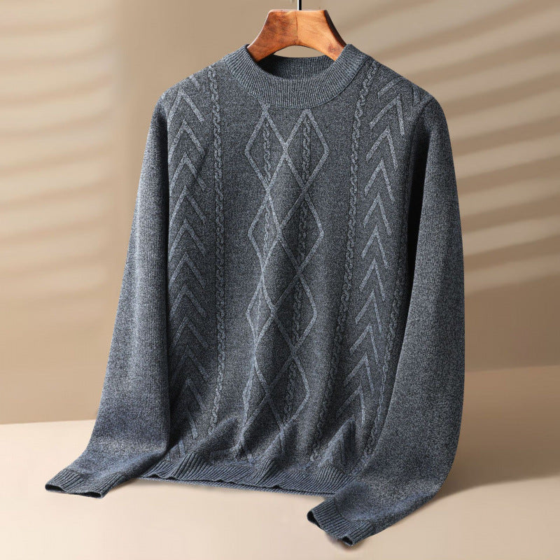 Round Neck Velvet Sweater