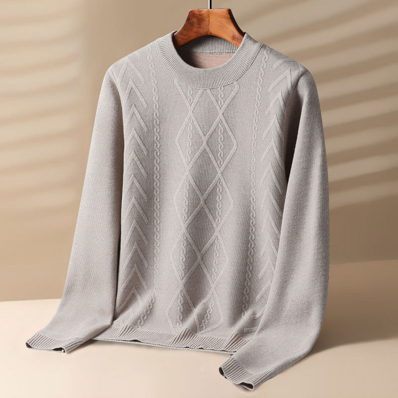 Round Neck Velvet Sweater