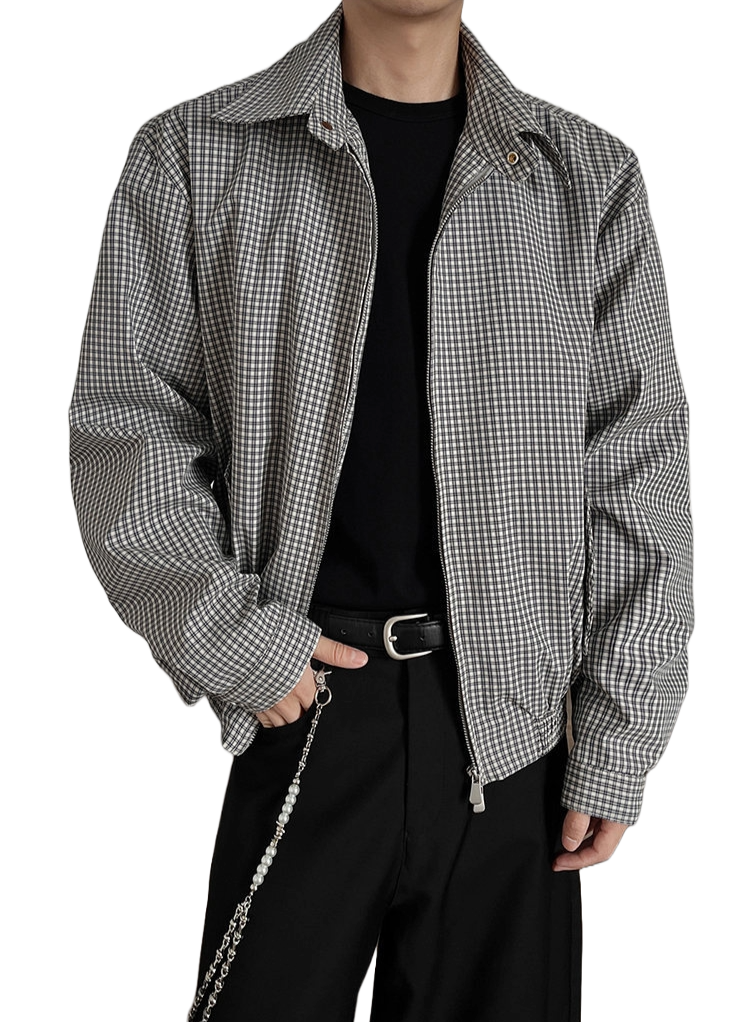 Retro Plaid Short Jacket