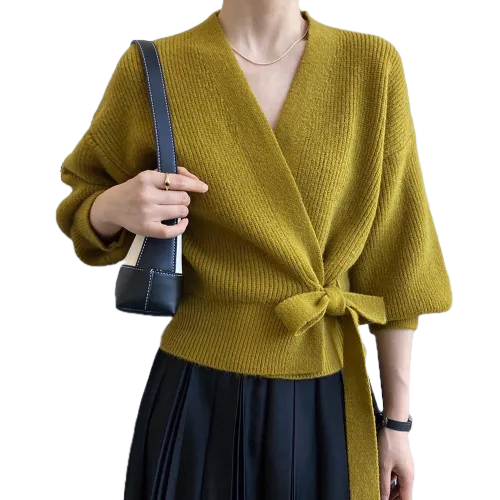 Knitted Cardigan V-neck