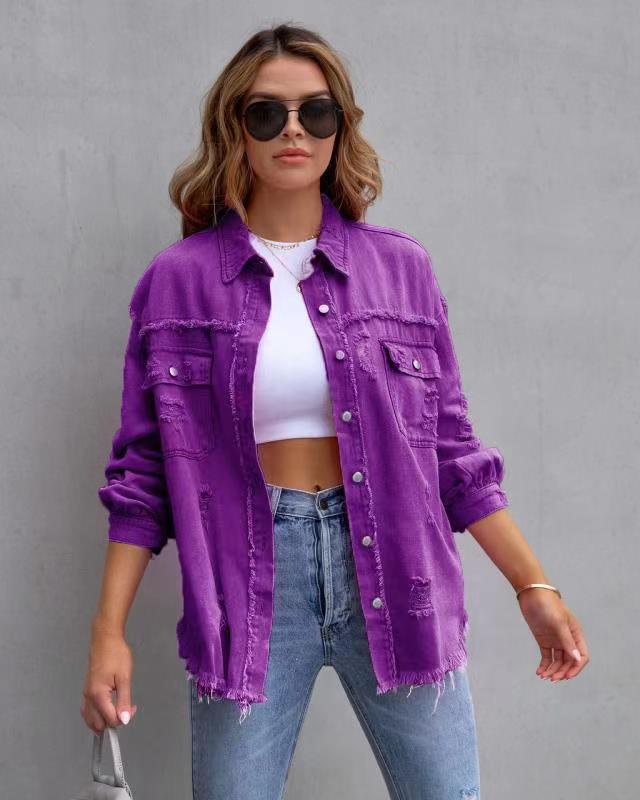 Ripped Women's Denim Jacket