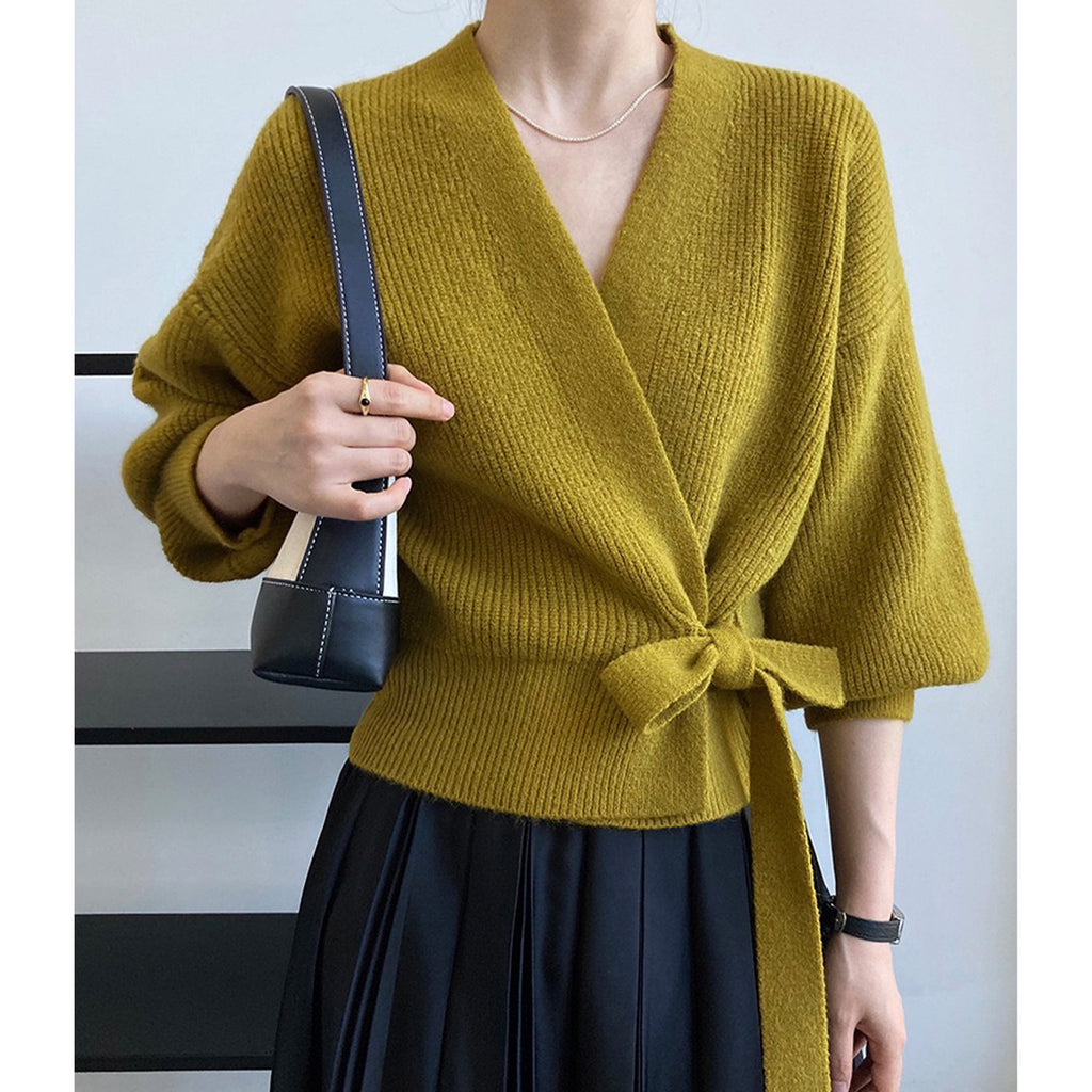 Knitted Cardigan V-neck