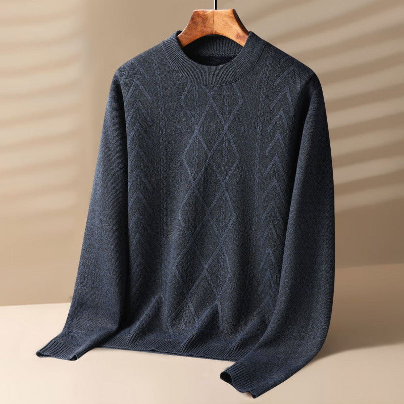 Round Neck Velvet Sweater