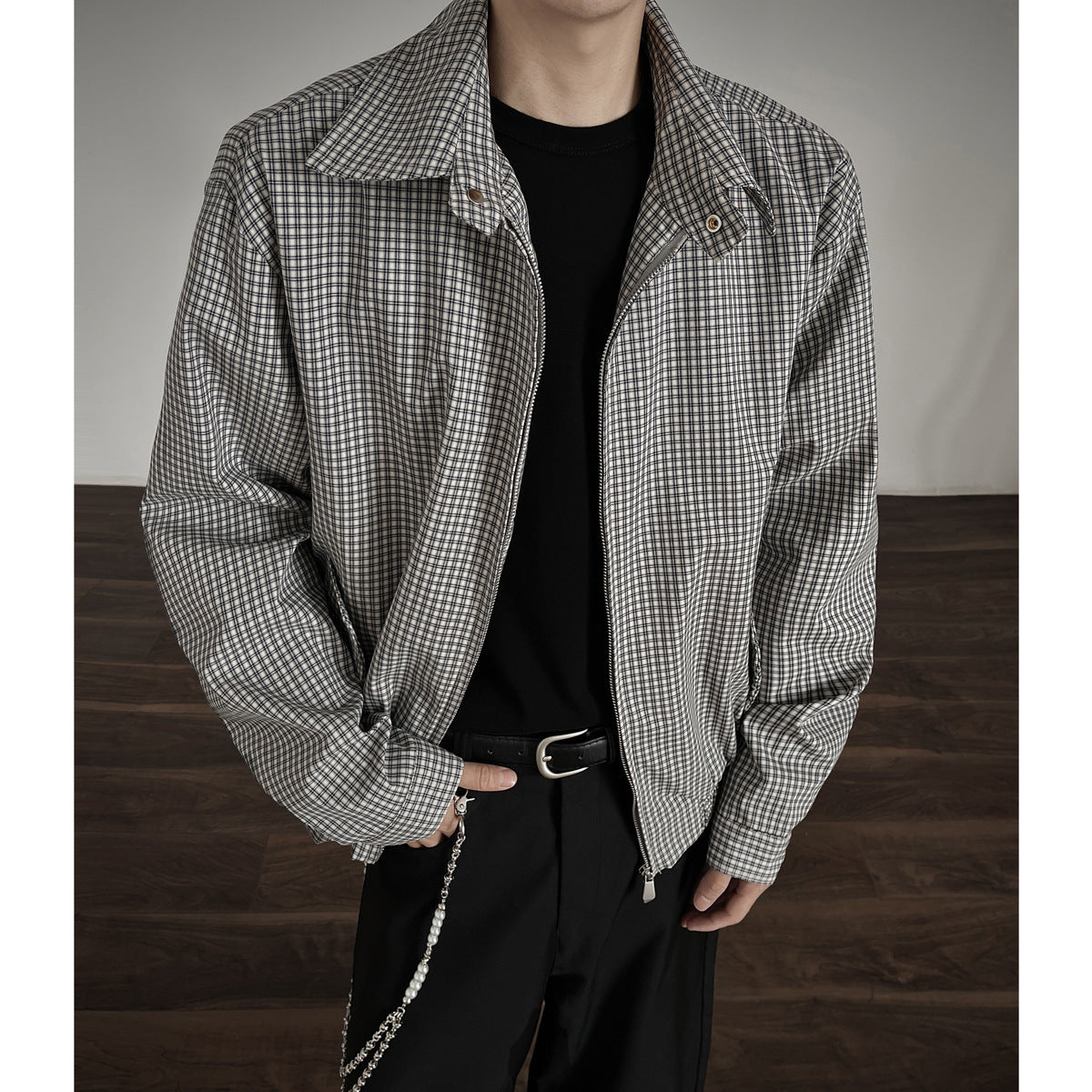 Retro Plaid Short Jacket
