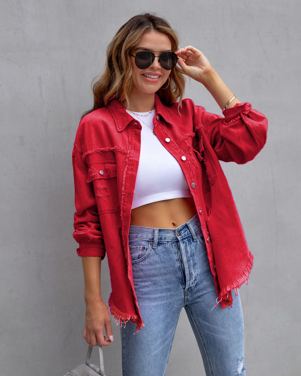 Ripped Women's Denim Jacket