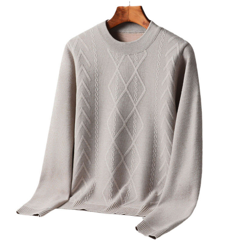 Round Neck Velvet Sweater