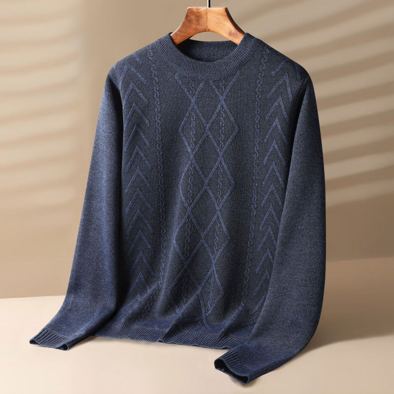 Round Neck Velvet Sweater